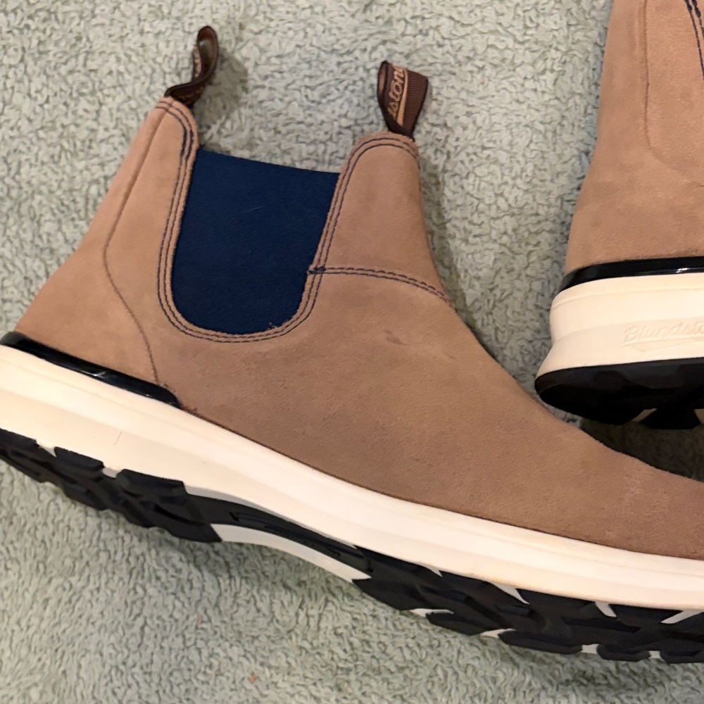 Blundstone Men’s Tan and Navy Chelsea Boots in sz 12 - Picture 10 of 11